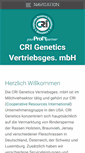 Mobile Screenshot of cri-genetics.de